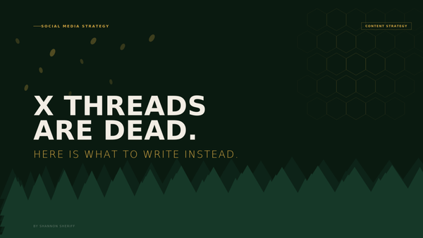 X Threads Are Dead. Here Is What You Should Be Writing Instead.